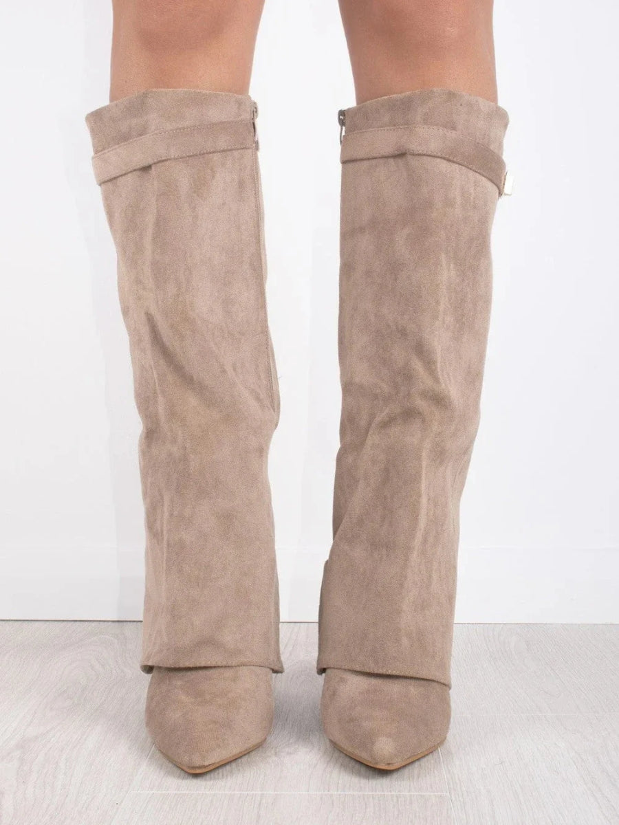 Botas Altas de Cuero Amelène Mujer