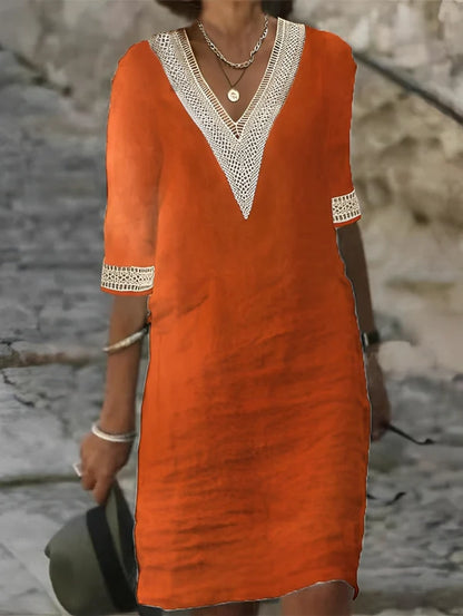 Vestido Lino Granada