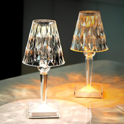 Lámpara Mesa Cristal Brillante