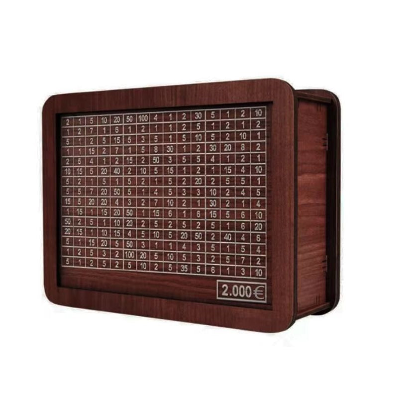 Hucha Madera Grabada Ahorro