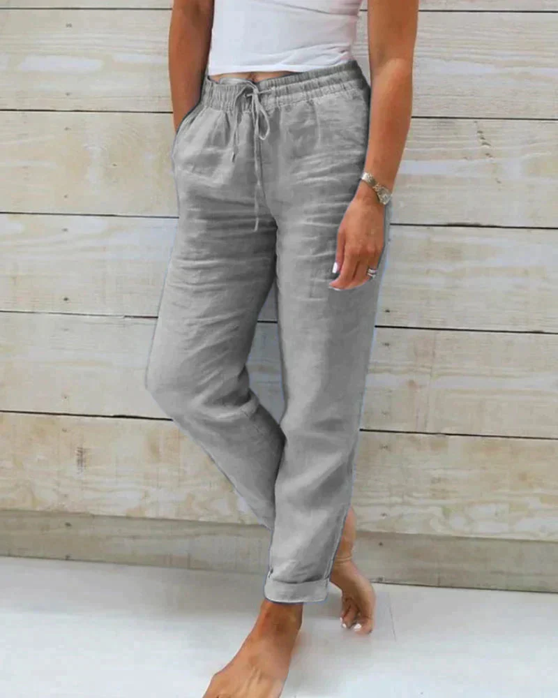Pantalón Mujer Lino