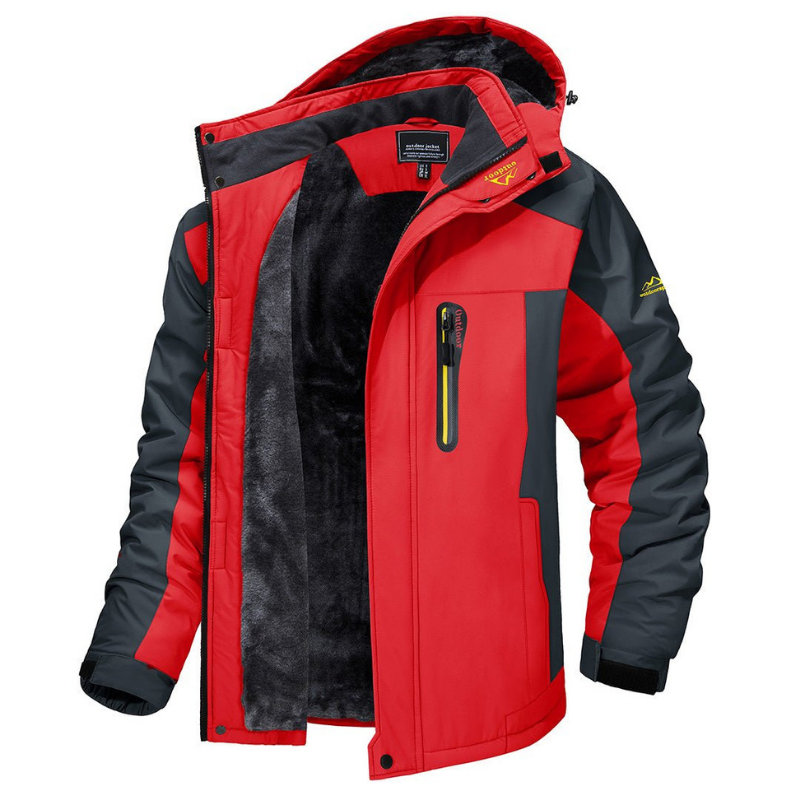 Chaqueta Acolchada Hombre Impermeable con Capucha – Invierno Cálido