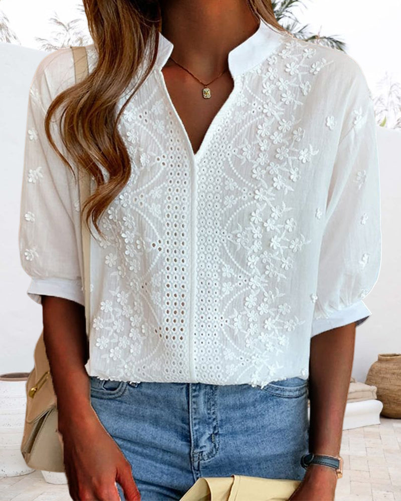 Blusa Mujer Mangas Abullonadas