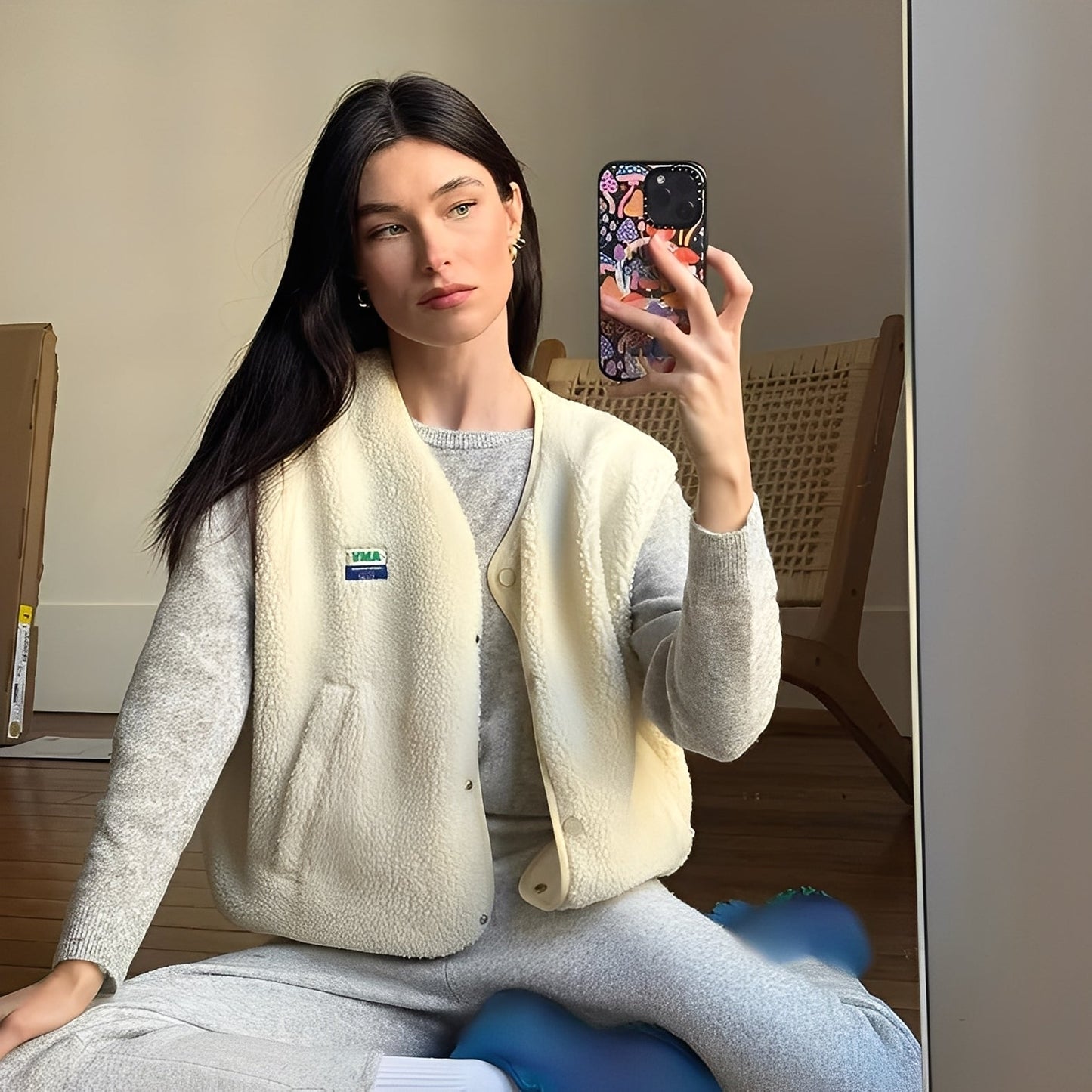 Vanessa - Chaleco de Tela Polar Cómodo para Mujer