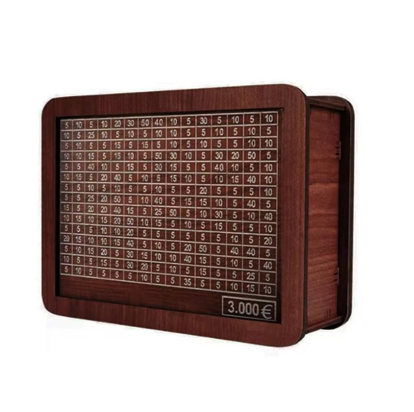 Hucha Madera Grabada Ahorro