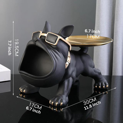 Escultura Bulldog Cuerpo Fuerte