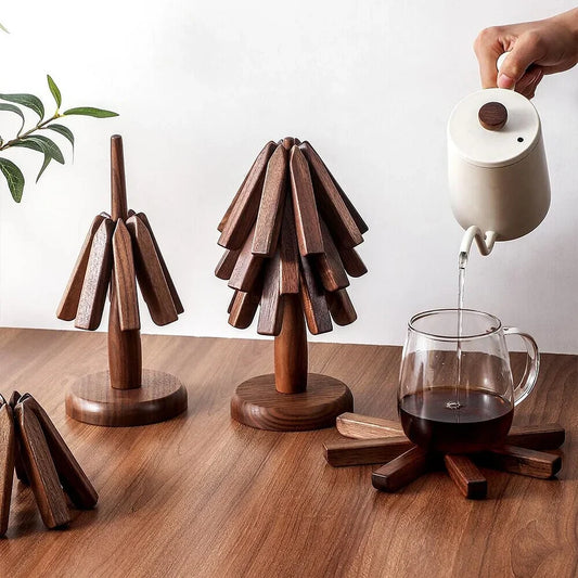 Posavasos Madera Nogal