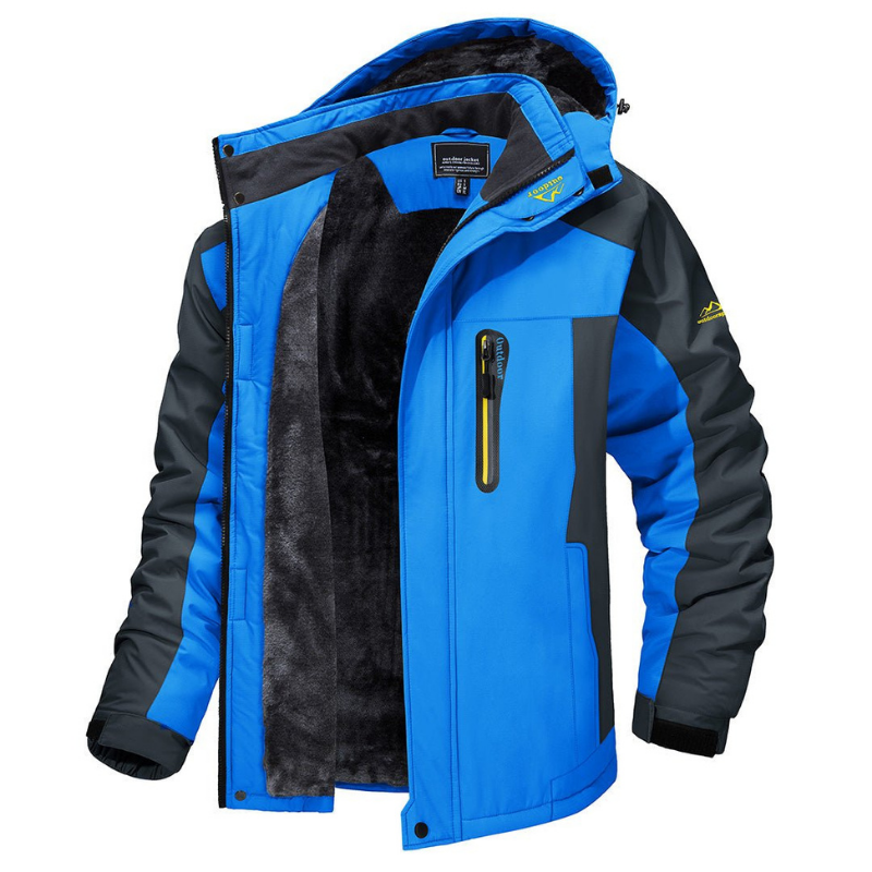 Chaqueta Acolchada Hombre Impermeable con Capucha – Invierno Cálido
