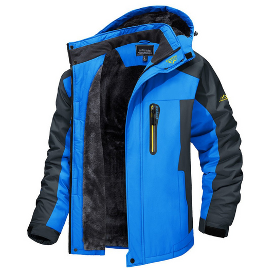 Chaqueta Acolchada Hombre Impermeable con Capucha – Invierno Cálido