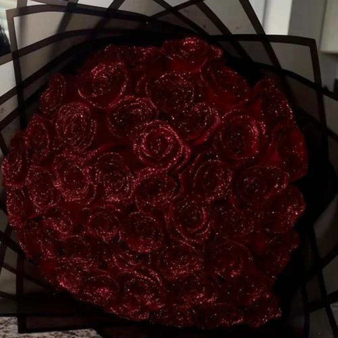 Rosas Artificiales Purpurina
