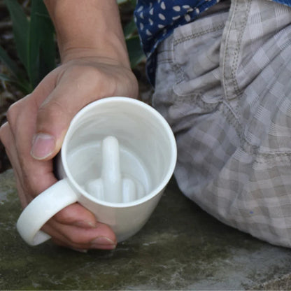 Taza Cerámica Divertida Blanca