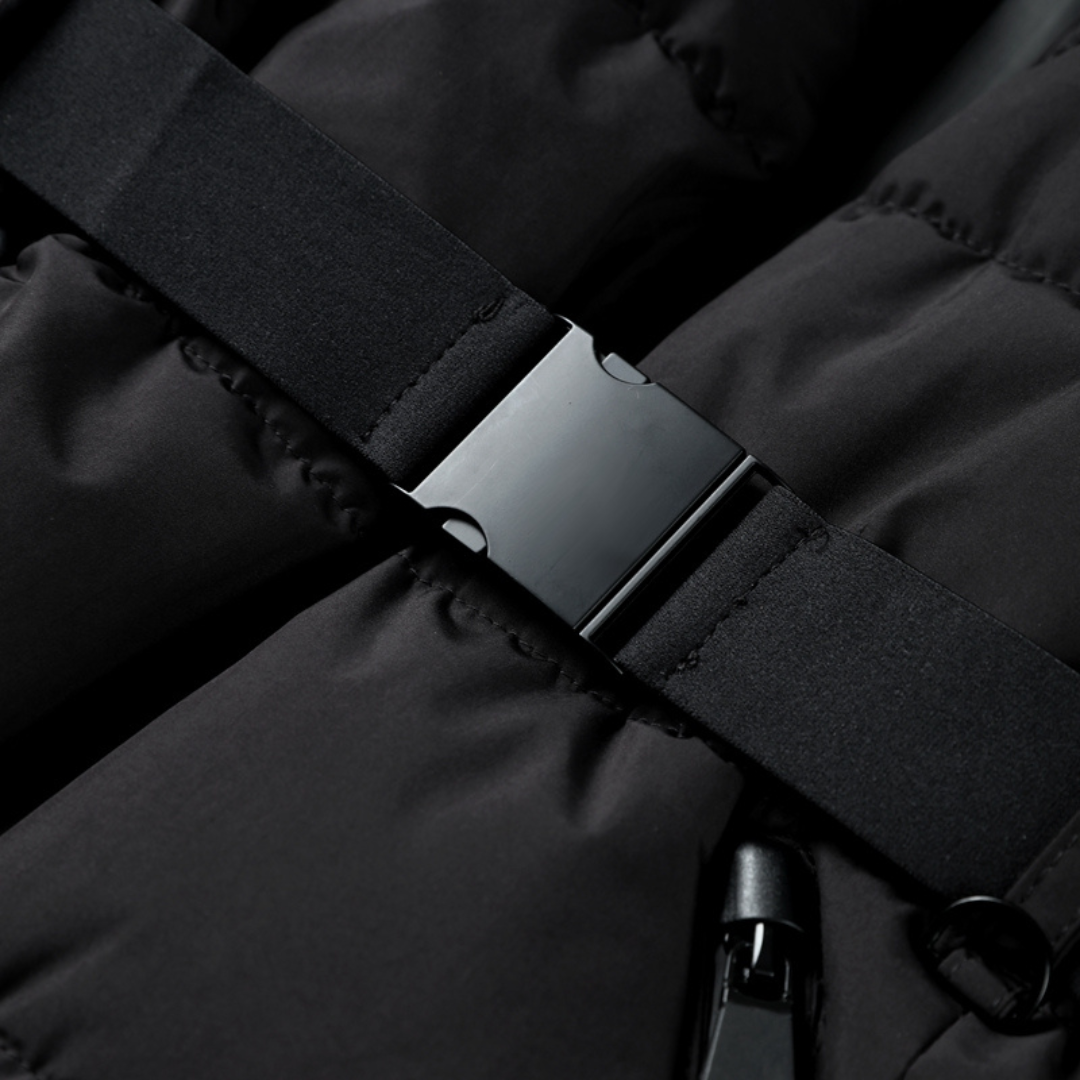 Plumífero Acolchado con Cinturón Amelène Mujer