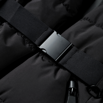 Plumífero Acolchado con Cinturón Amelène Mujer