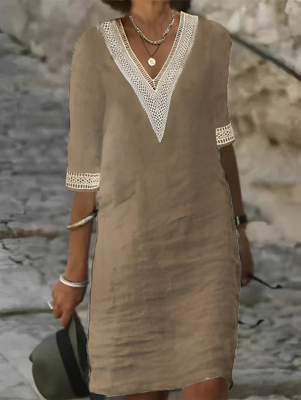 Vestido Lino Granada