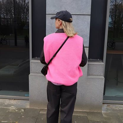 Vanessa - Chaleco de Tela Polar Cómodo para Mujer