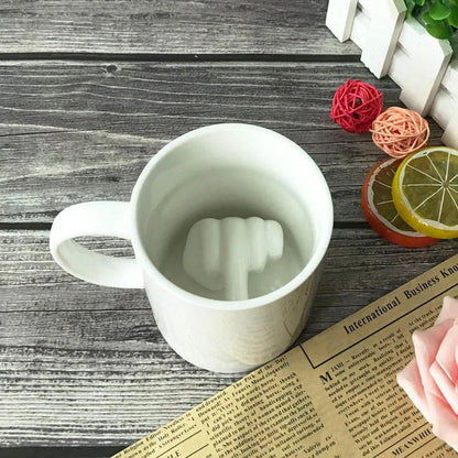 Taza Cerámica Divertida Blanca