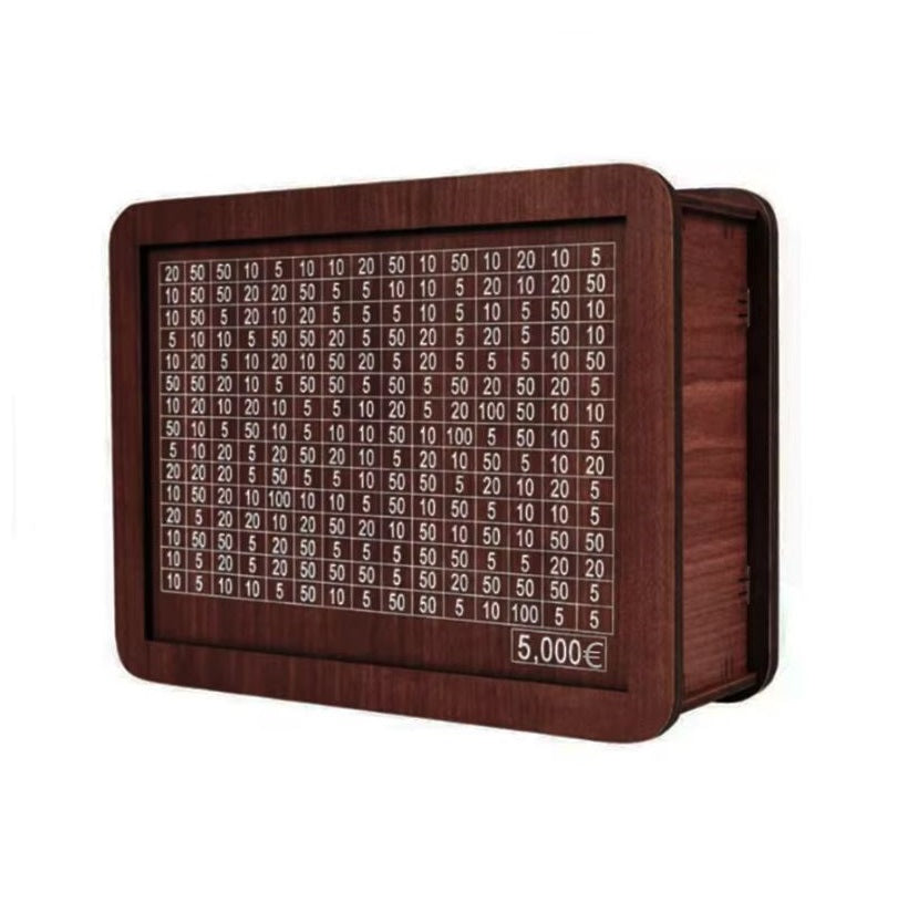Hucha Madera Grabada Ahorro