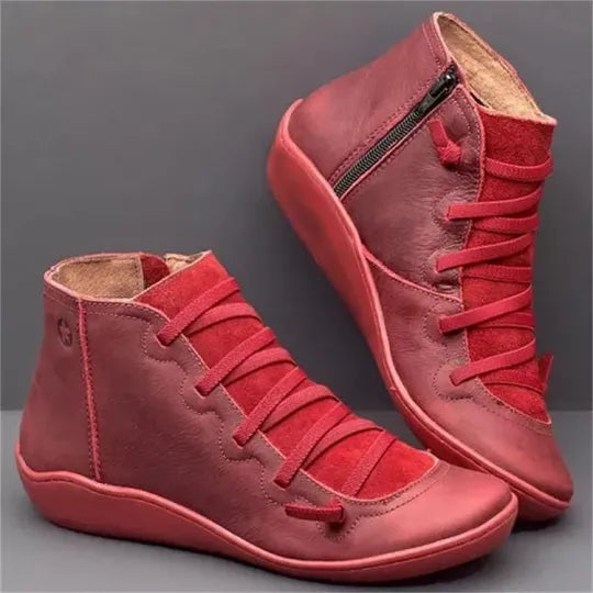 Botas Cuero Mujer Retro