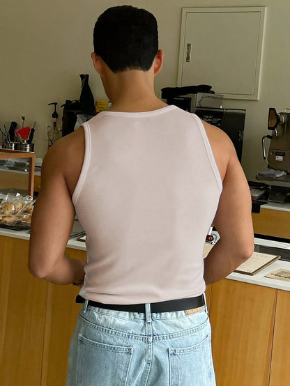 Camiseta Sin Mangas Acanalada