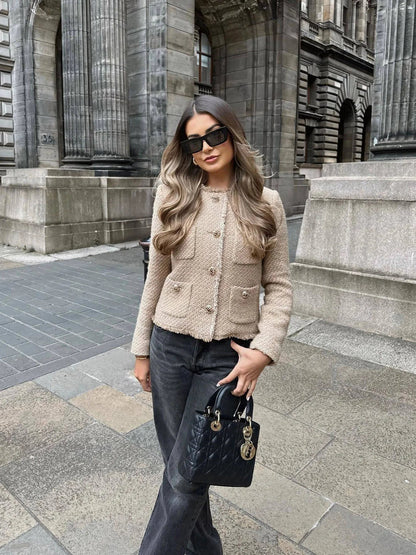 Chaqueta Tweed Mujer