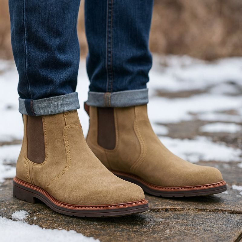 Botines Chelsea Hombre Ante