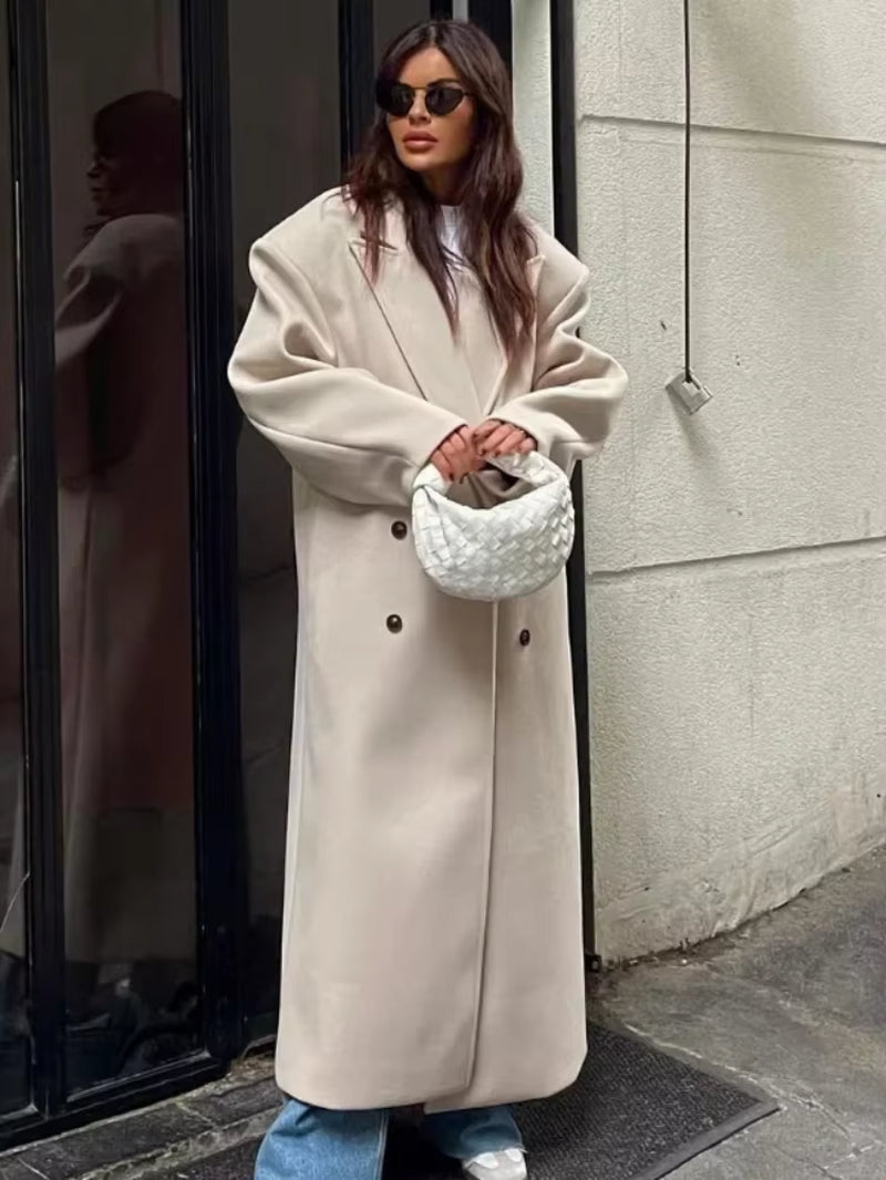Abrigo Largo Mujer Oversize