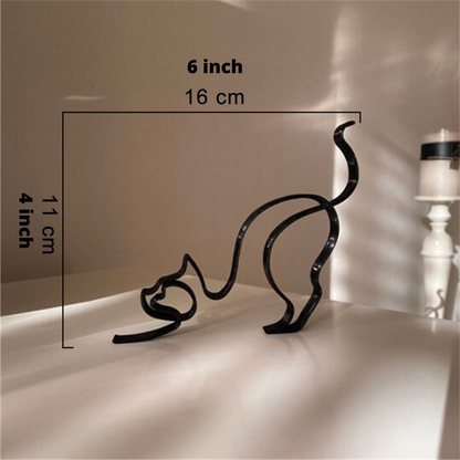 Esculturas Hierro Perro Gato