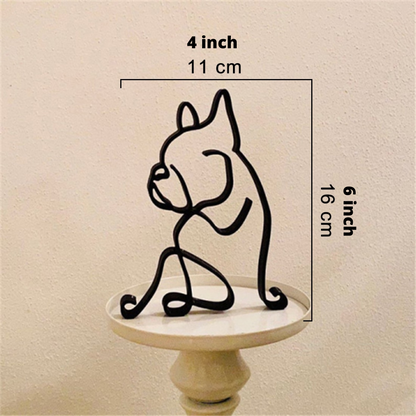 Esculturas Hierro Perro Gato