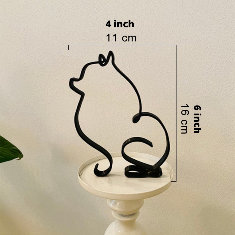 Esculturas Hierro Perro Gato