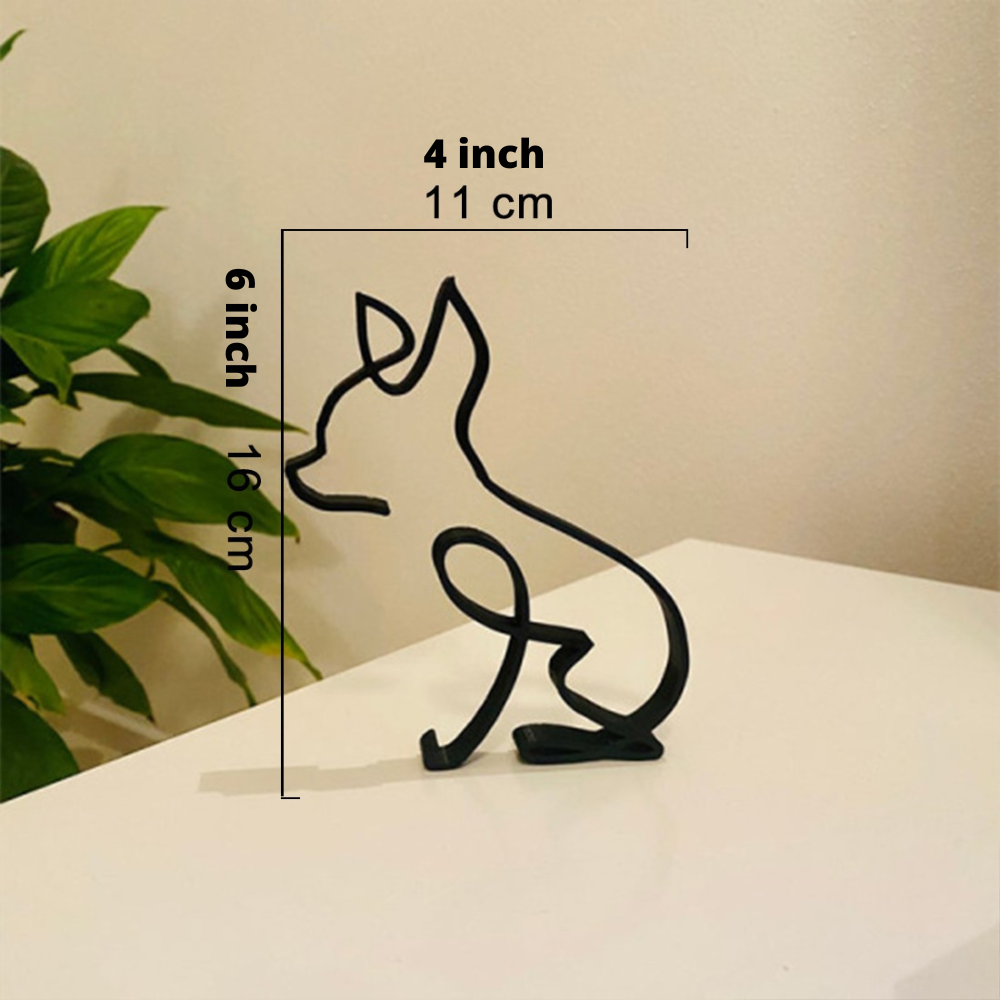Esculturas Hierro Perro Gato
