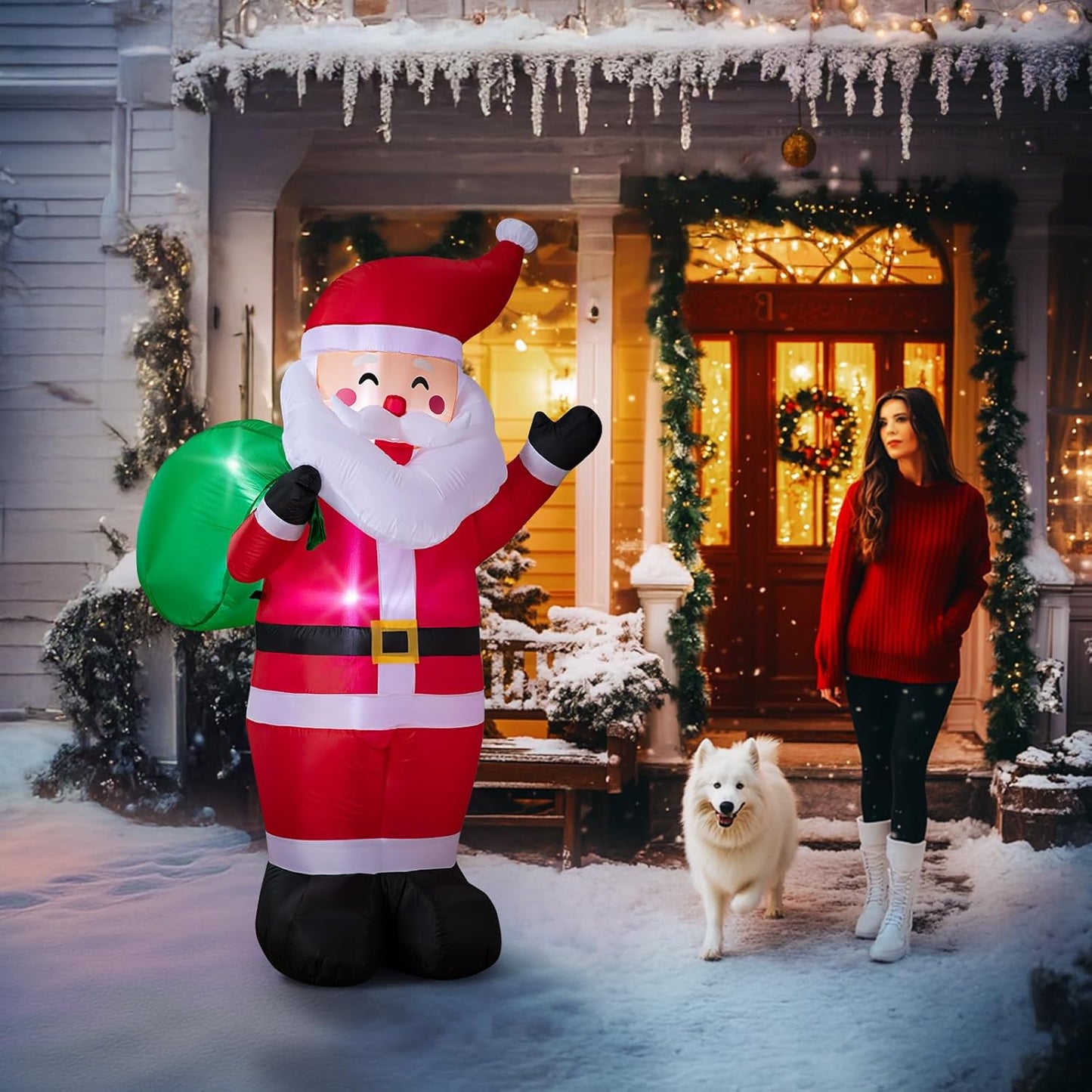 papá noel inflable 244 cm