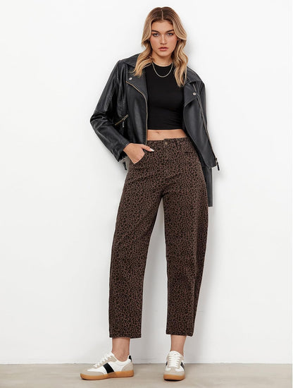Jeans Mujer Barrel Tiro Alto