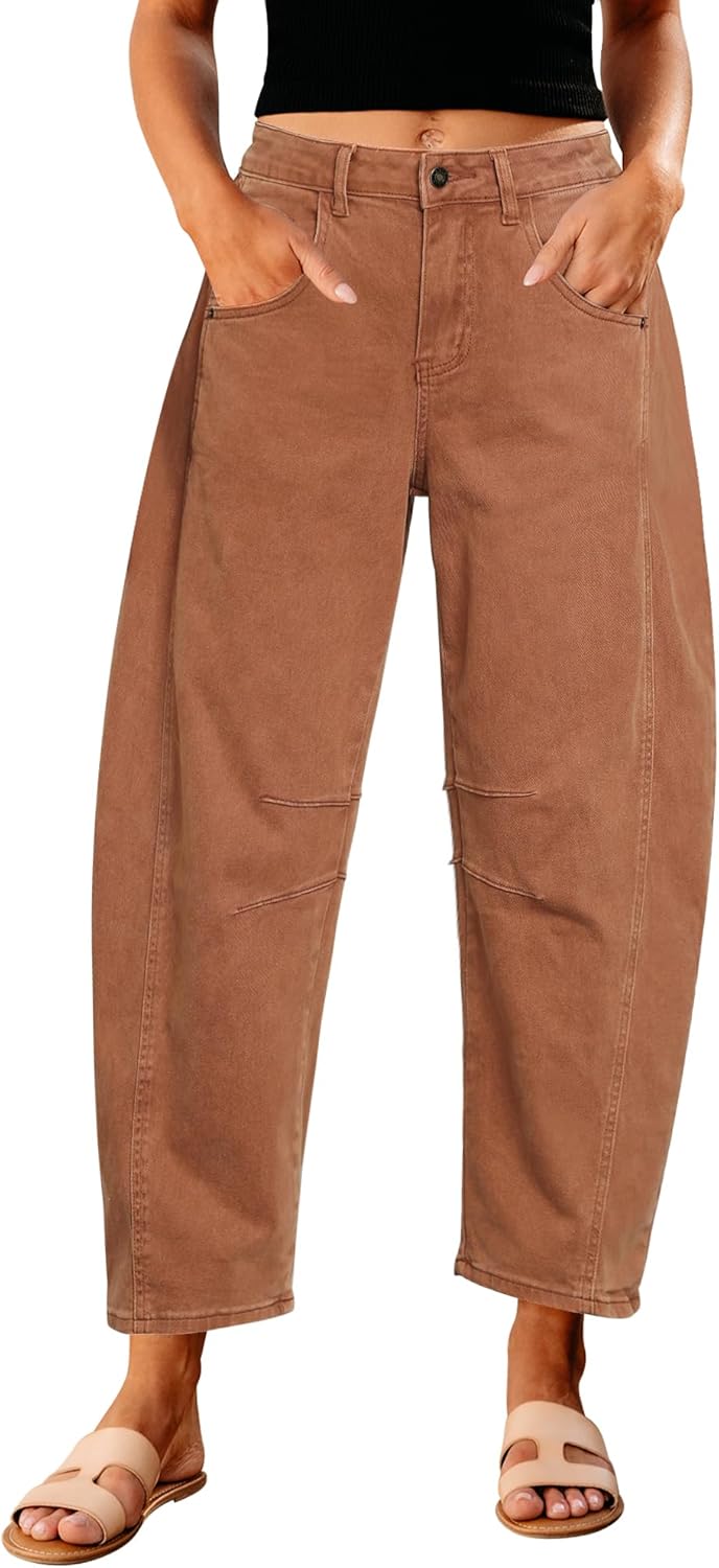 Jeans Mujer Barrel Tiro Alto