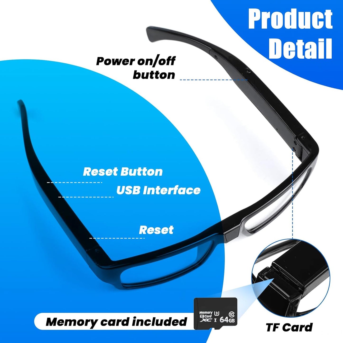 Gafas Cámara HD Deportivas