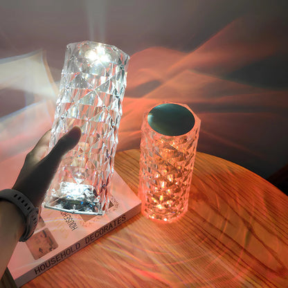 Lámpara Mesa Cristal Táctil