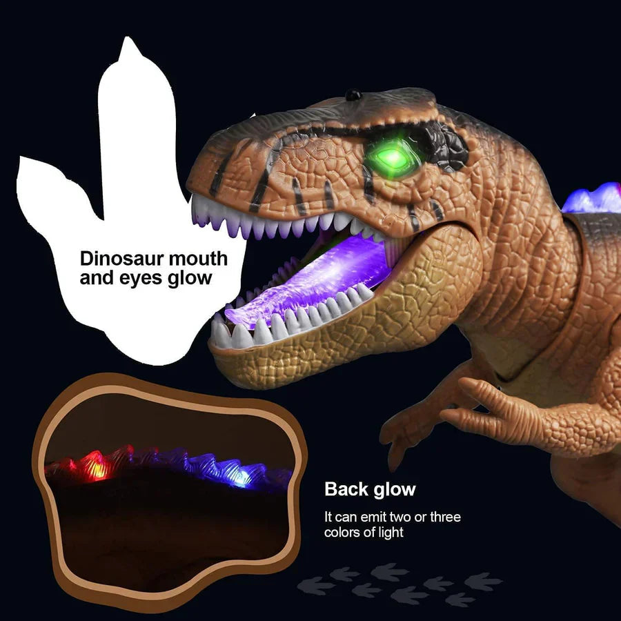 Dinosaurio T-Rex Teledirigido LED