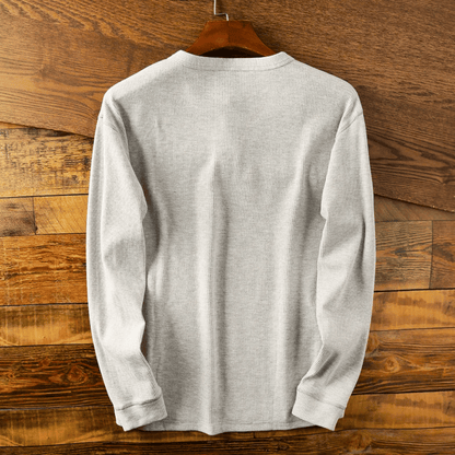 Jersey Henley Algodón Hombre