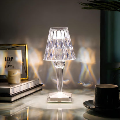 Lámpara Mesa Cristal Brillante