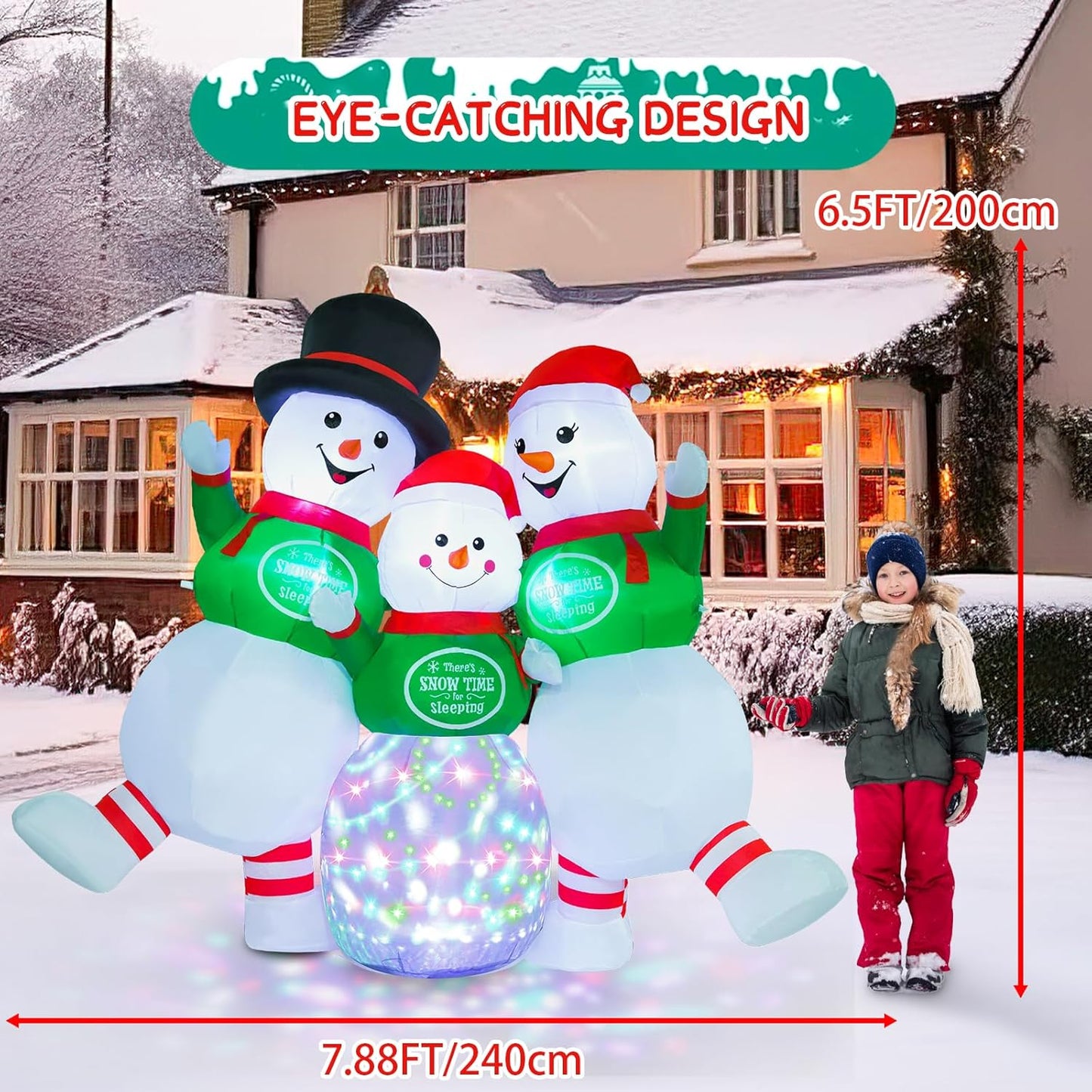 papá noel inflable 244 cm