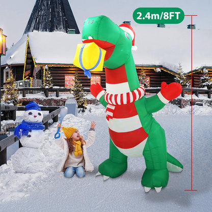 papá noel inflable 244 cm