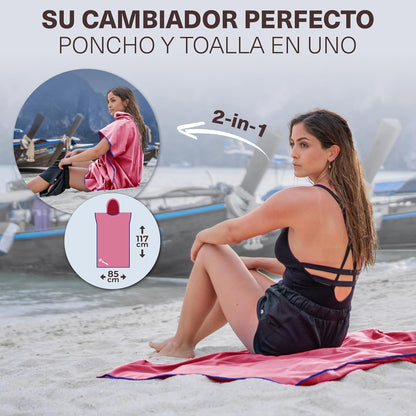 Toalla Poncho Microfibra Adultos