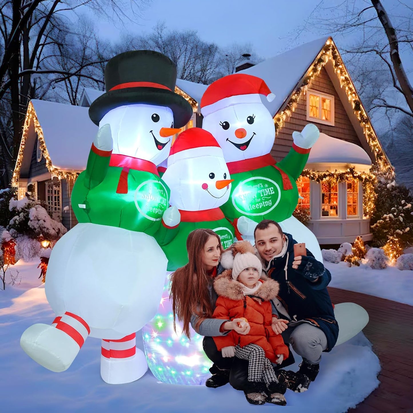 papá noel inflable 244 cm