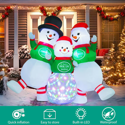 papá noel inflable 244 cm