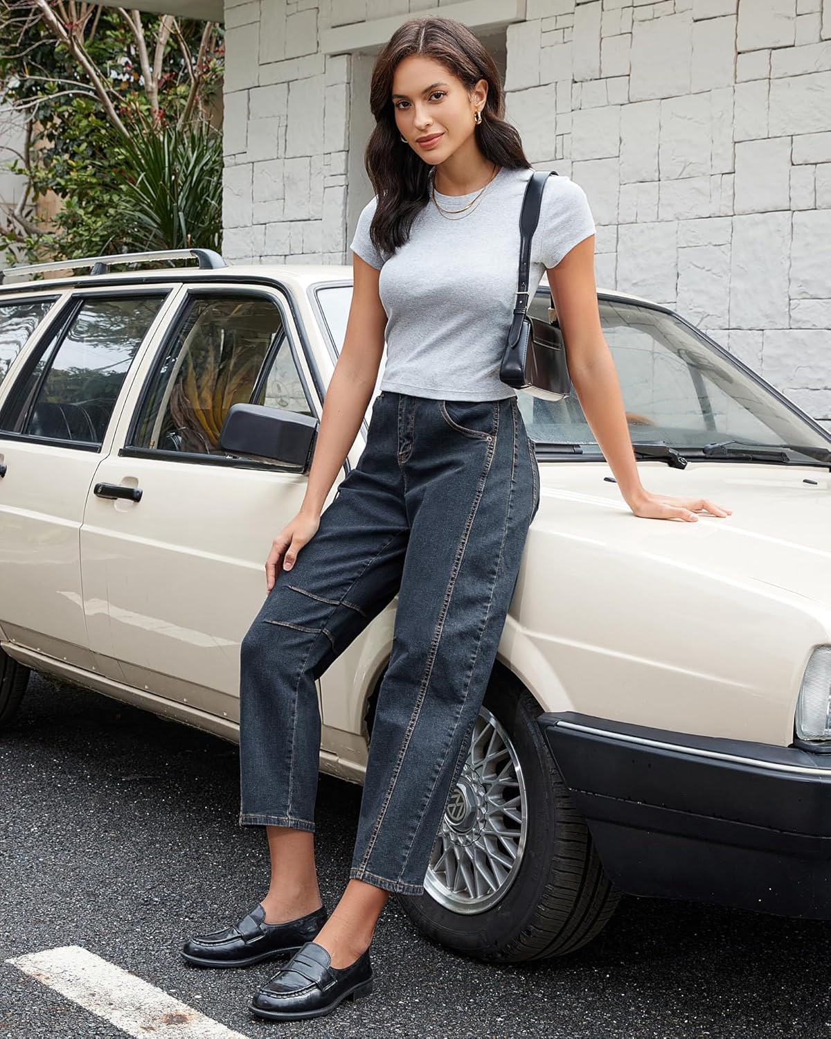 Jeans Mujer Barrel Tiro Alto