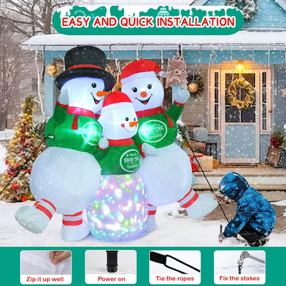 papá noel inflable 244 cm