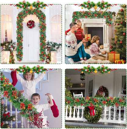 Guirnalda navideña con luces