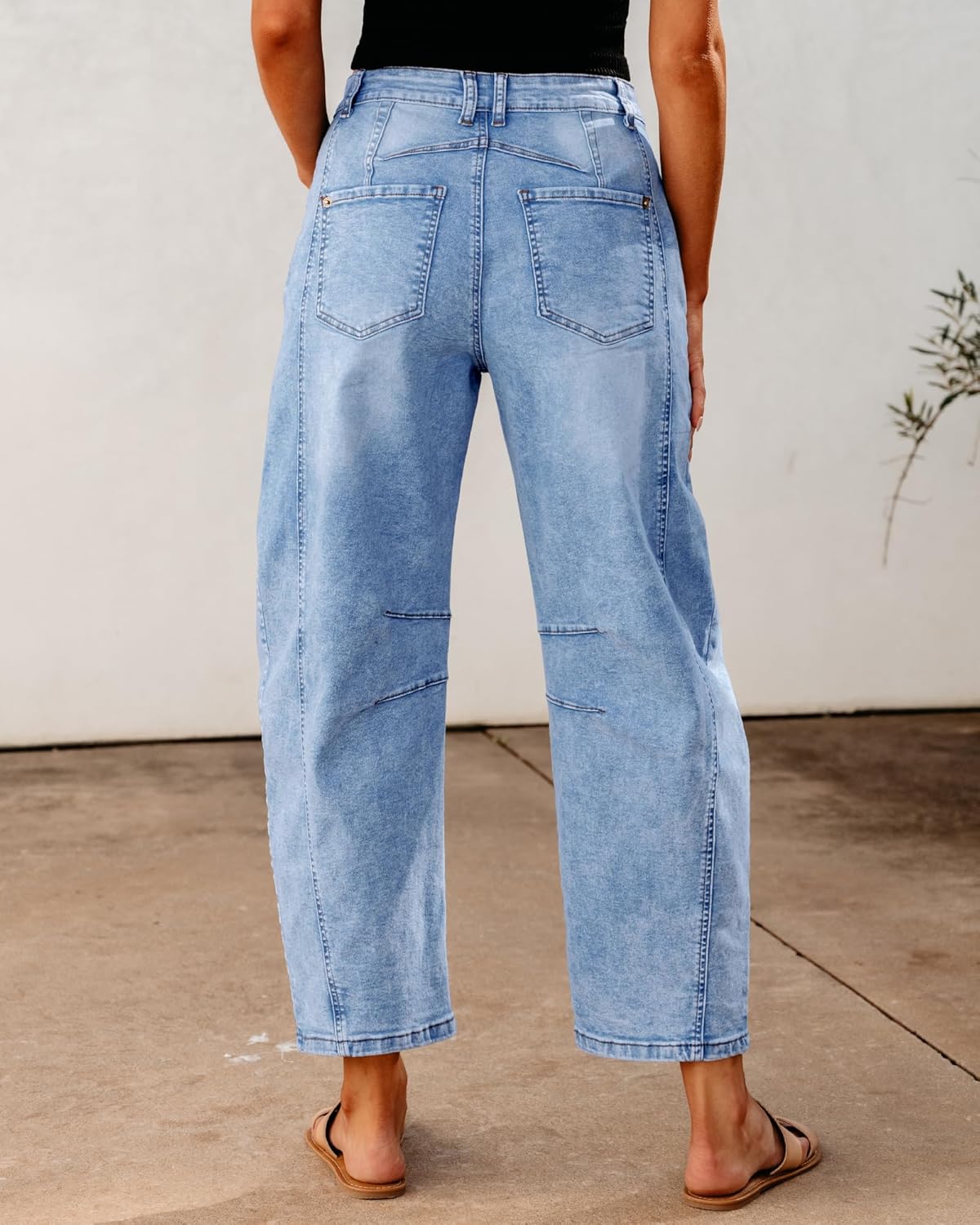 Jeans Mujer Barrel Tiro Alto