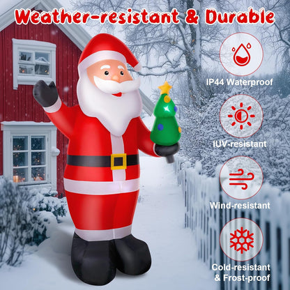 papá noel inflable 244 cm