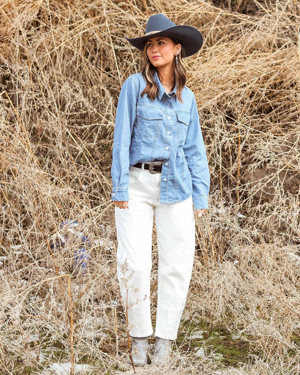 Jeans Mujer Barrel Tiro Alto