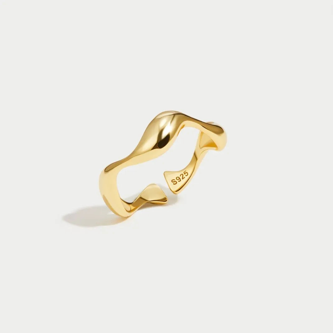 anillo minimalista oceán Lirvon